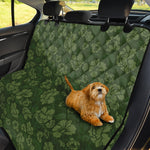 Military Green Camo Flower Pattern Print Pet Car Back Seat Cover