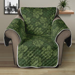 Military Green Camo Flower Pattern Print Recliner Protector