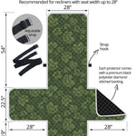 Military Green Camo Flower Pattern Print Recliner Protector