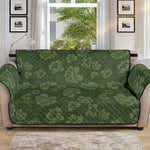 Military Green Camo Flower Pattern Print Sofa Protector