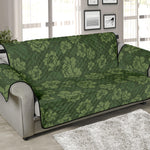 Military Green Camo Flower Pattern Print Sofa Protector