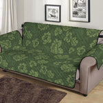 Military Green Camo Flower Pattern Print Sofa Protector