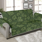 Military Green Camo Flower Pattern Print Sofa Protector