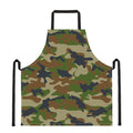 Military Green Camouflage Print Apron