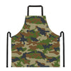 Military Green Camouflage Print Apron