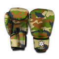 Military Green Camouflage Print Boxing Gloves