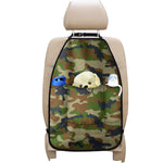 Military Green Camouflage Print Car Seat Organizers