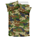 Military Green Camouflage Print Duvet Cover Bedding Set