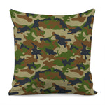 Military Green Camouflage Print Pillow Cover