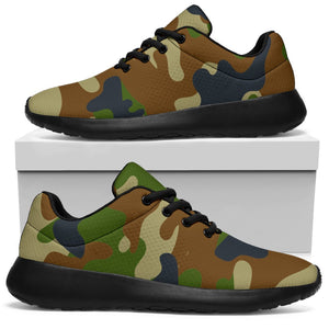 Military Green Camouflage Print Sport Shoes GearFrost