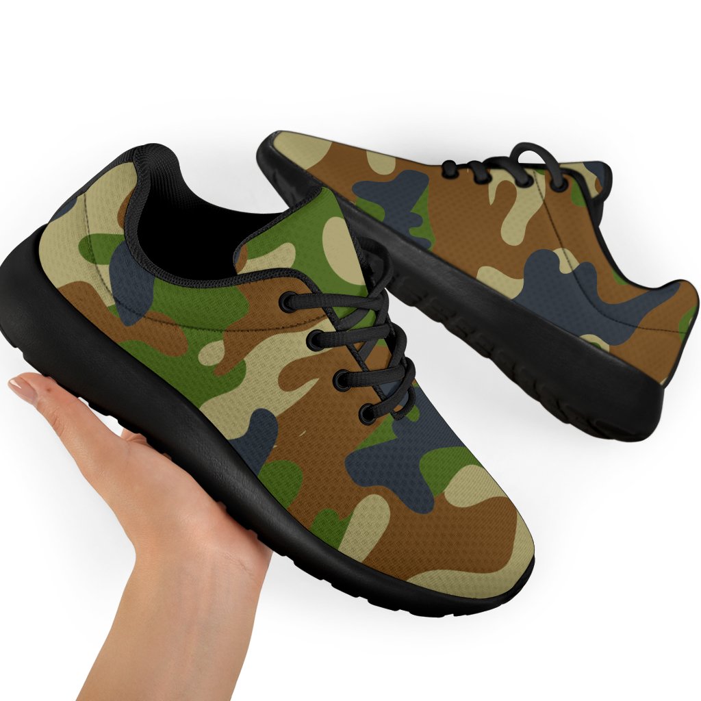 Military Green Camouflage Print Sport Shoes GearFrost