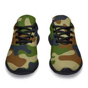 Military Green Camouflage Print Sport Shoes GearFrost