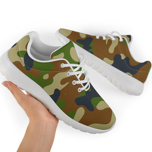 Military Green Camouflage Print Sport Shoes GearFrost