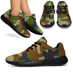 Military Green Camouflage Print Sport Shoes GearFrost