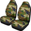 Military Green Camouflage Print Universal Fit Car Seat Covers