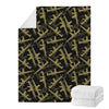 Military Guns Pattern Print Blanket