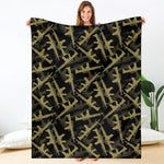 Military Guns Pattern Print Blanket