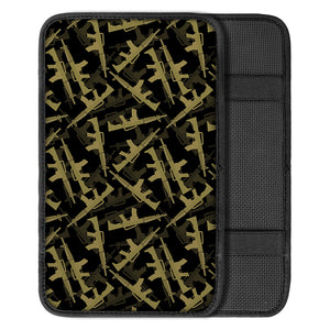 Military Guns Pattern Print Car Center Console Cover