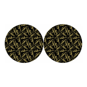 Military Guns Pattern Print Car Coasters