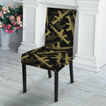 Military Guns Pattern Print Dining Chair Slipcover
