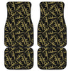 Military Guns Pattern Print Front and Back Car Floor Mats