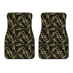 Military Guns Pattern Print Front Car Floor Mats