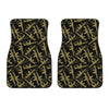 Military Guns Pattern Print Front Car Floor Mats