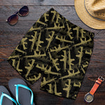 Military Guns Pattern Print Men's Shorts