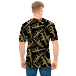 Military Guns Pattern Print Men's T-Shirt