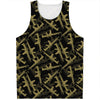 Military Guns Pattern Print Men's Tank Top