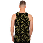 Military Guns Pattern Print Men's Tank Top