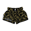 Military Guns Pattern Print Muay Thai Boxing Shorts