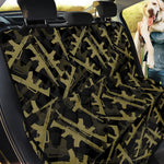 Military Guns Pattern Print Pet Car Back Seat Cover