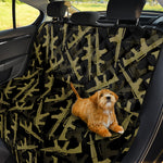 Military Guns Pattern Print Pet Car Back Seat Cover