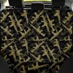 Military Guns Pattern Print Pet Car Back Seat Cover