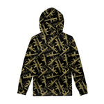 Military Guns Pattern Print Pullover Hoodie