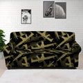 Military Guns Pattern Print Sofa Cover
