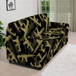 Military Guns Pattern Print Sofa Cover