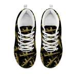 Military Guns Pattern Print White Sneakers