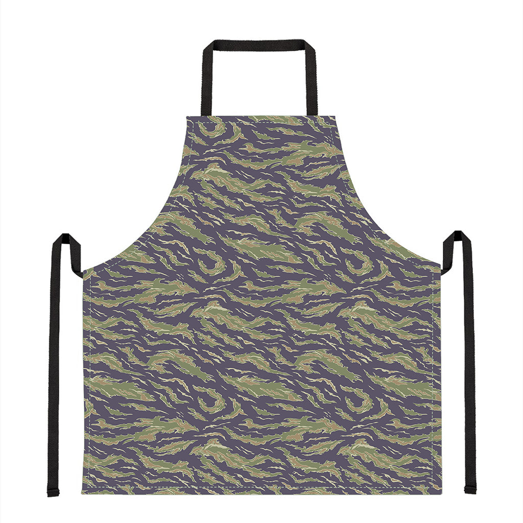 Military Tiger Stripe Camouflage Print Apron