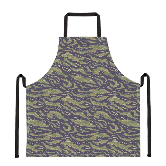 Military Tiger Stripe Camouflage Print Apron