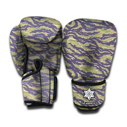 Military Tiger Stripe Camouflage Print Boxing Gloves