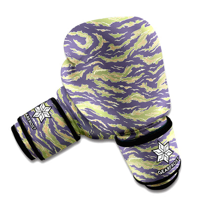 Military Tiger Stripe Camouflage Print Boxing Gloves