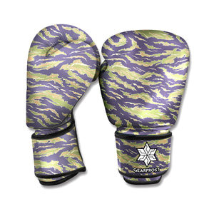 Military Tiger Stripe Camouflage Print Boxing Gloves