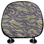 Military Tiger Stripe Camouflage Print Car Headrest Covers