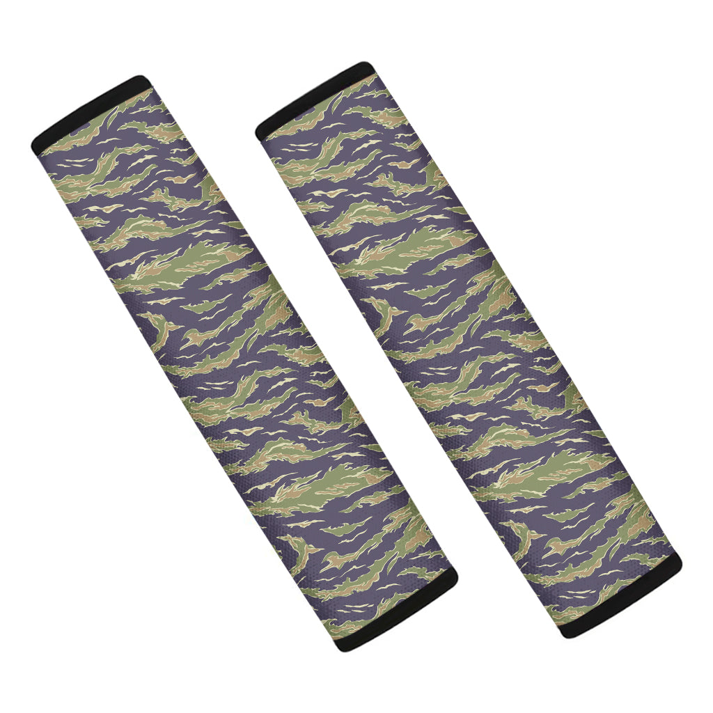 Military Tiger Stripe Camouflage Print Car Seat Belt Covers