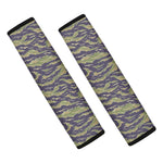 Military Tiger Stripe Camouflage Print Car Seat Belt Covers
