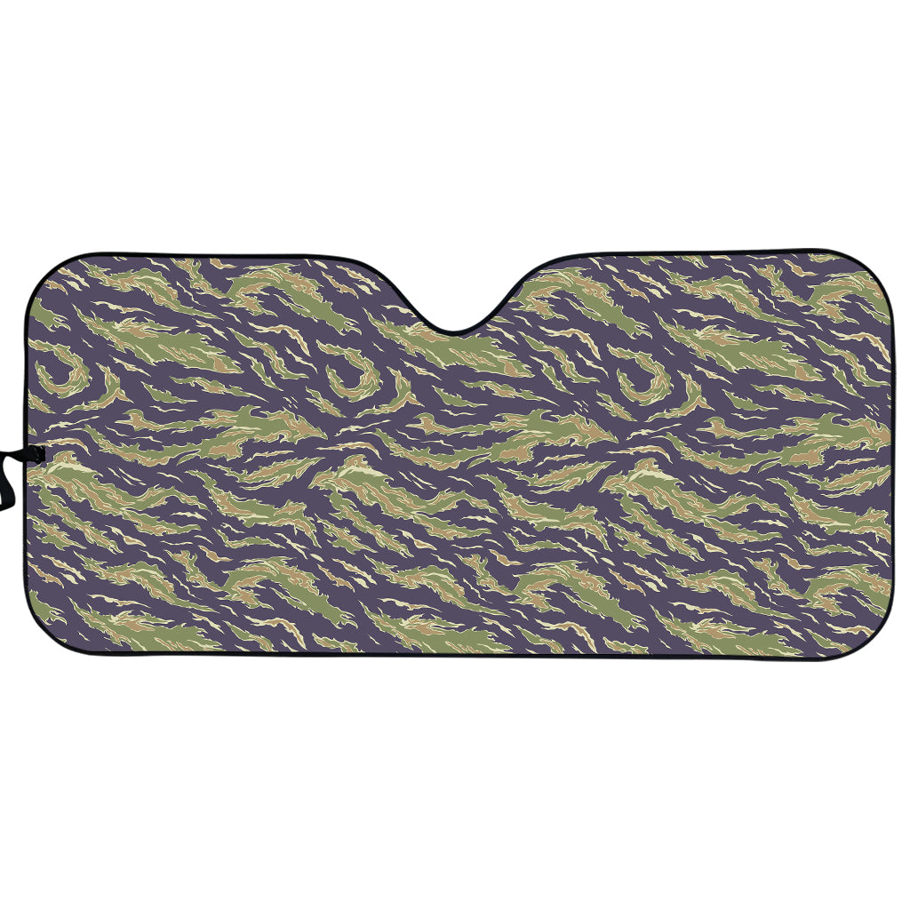 Military Tiger Stripe Camouflage Print Car Sun Shade