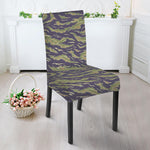 Military Tiger Stripe Camouflage Print Dining Chair Slipcover
