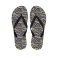 Military Tiger Stripe Camouflage Print Flip Flops